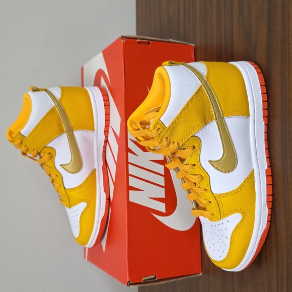 Nike Shoes - Nike Dunk High (2021) "University Gold" Women's Size 5.5 DQ4691 700 New